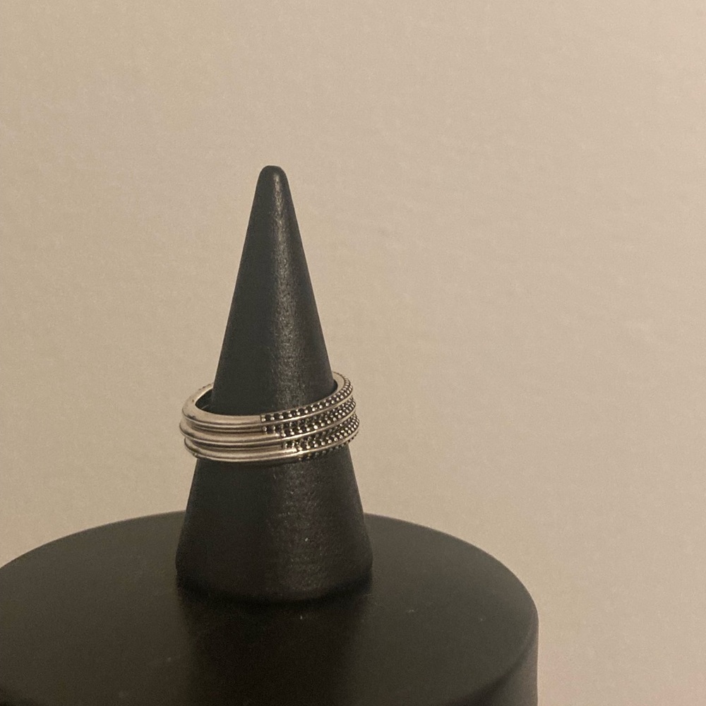 Pandora Pave Black CZ Ring - Picture 4 of 6